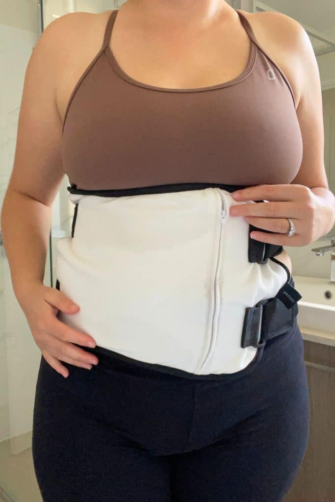 Ready made castor oil pack wrap for liver support